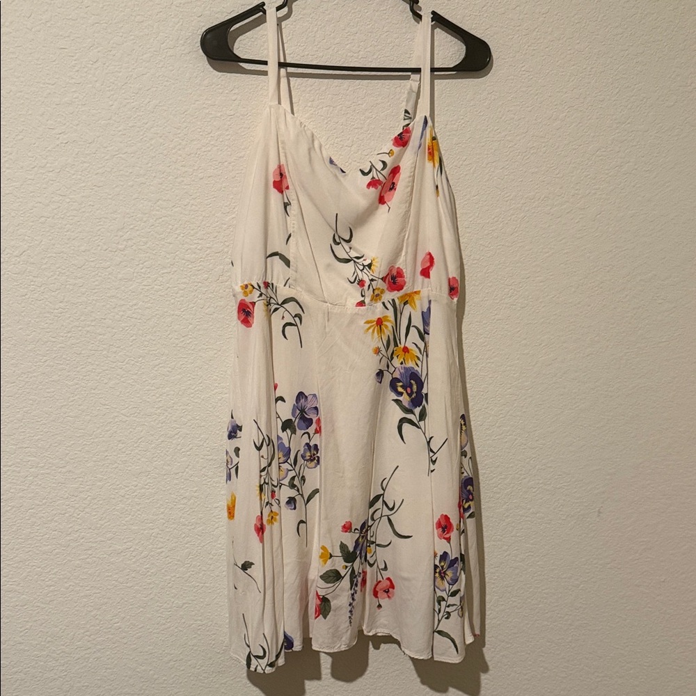 Old Navy Floral Camisole Dress - Cream with Multicolor Print